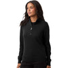 Devon & Jones Women's Black New Classics Quarter-Zip Sweater