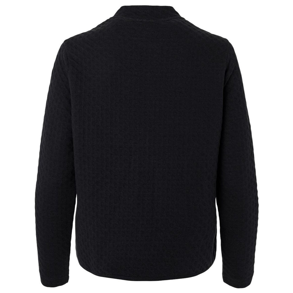 Devon & Jones Women's Black Berkeley Textured Full-Zip Jacket