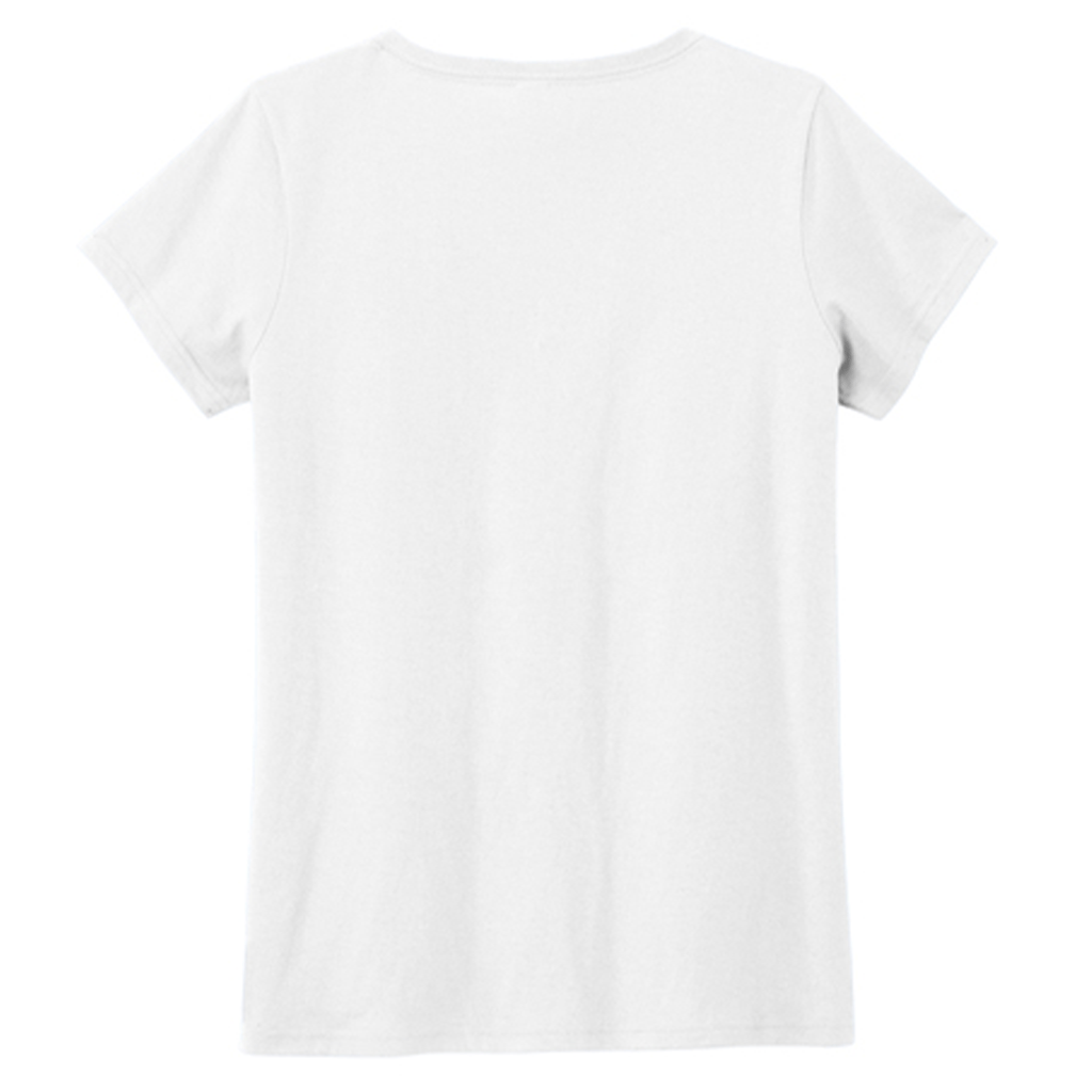 District Women's White The Concert Tee V-Neck