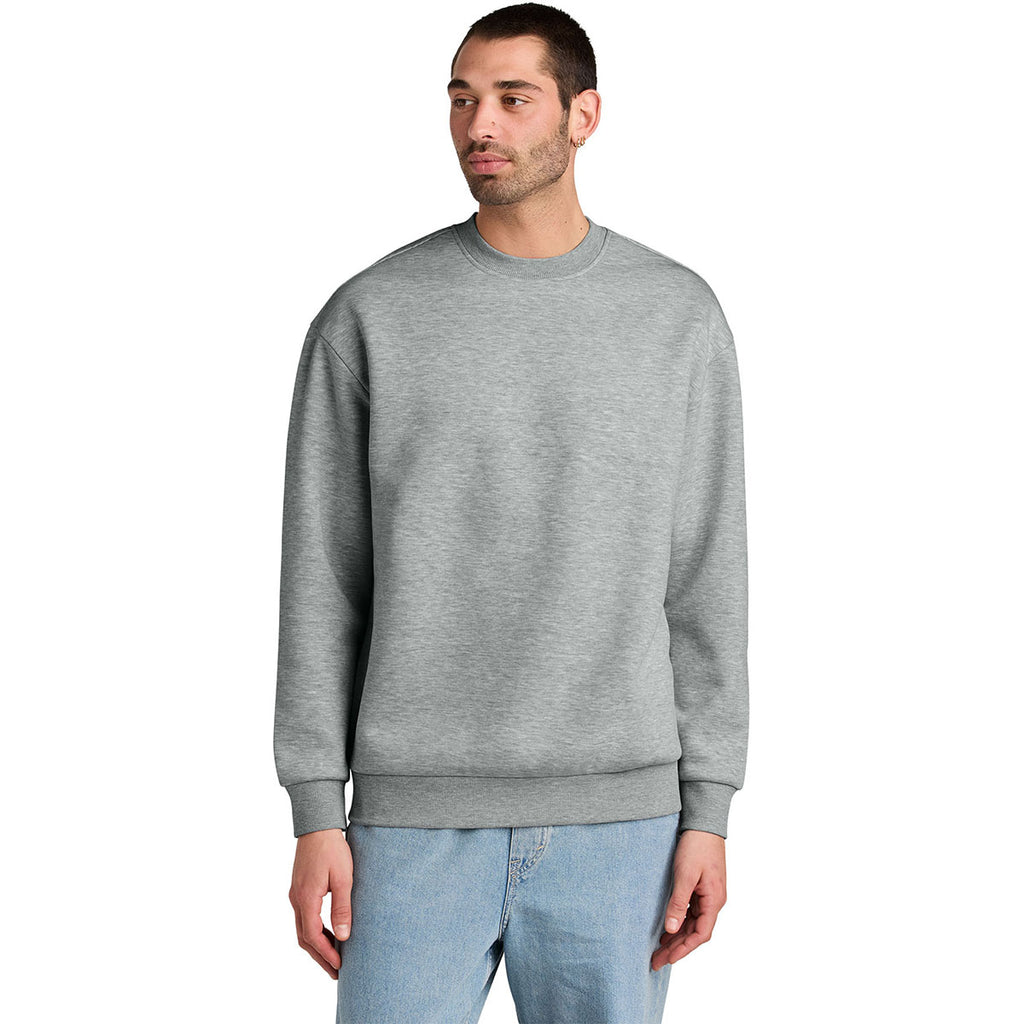 District Men's Light Heather Grey V.I.T. Heavyweight Fleece Crew
