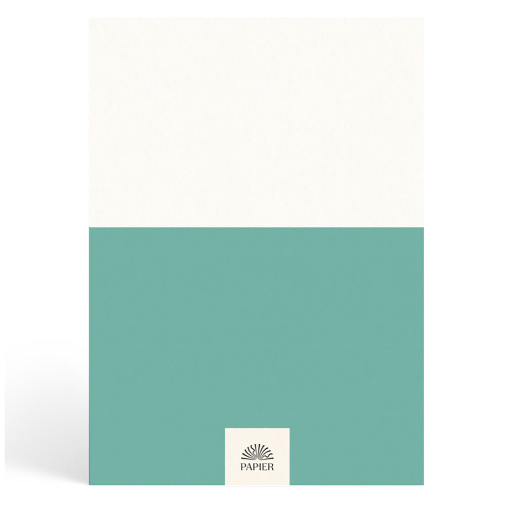 Papier Teal Demi Lined Notebook