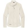 Eddie Bauer Women's Ivory Half Zip Microfleece Jacket