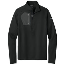 Eddie Bauer Men's Black Half Zip Performance Fleece Jacket