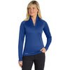 Eddie Bauer Ladies Cobalt Blue 1/2-Zip Base Layer Fleece