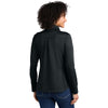 Eddie Bauer Women's Black Smooth Mid Layer Fleece 1/2-Zip