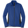 Eddie Bauer Women's Blue Heather Full-Zip Heather Stretch Fleece Jacket