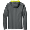 Eddie Bauer Men's Metal Grey/Grey Steel/Citron Sport Hooded Full-Zip Fleece Jacket