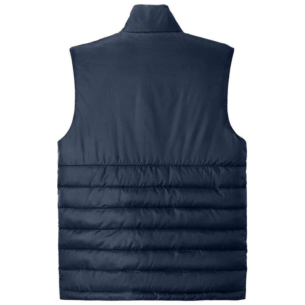 Eddie Bauer Men's River Blue Navy Quilted Vest