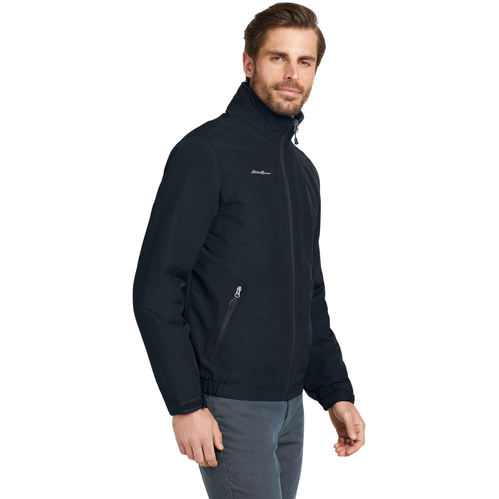 Eddie Bauer Men's Black Fleece-Lined Jacket