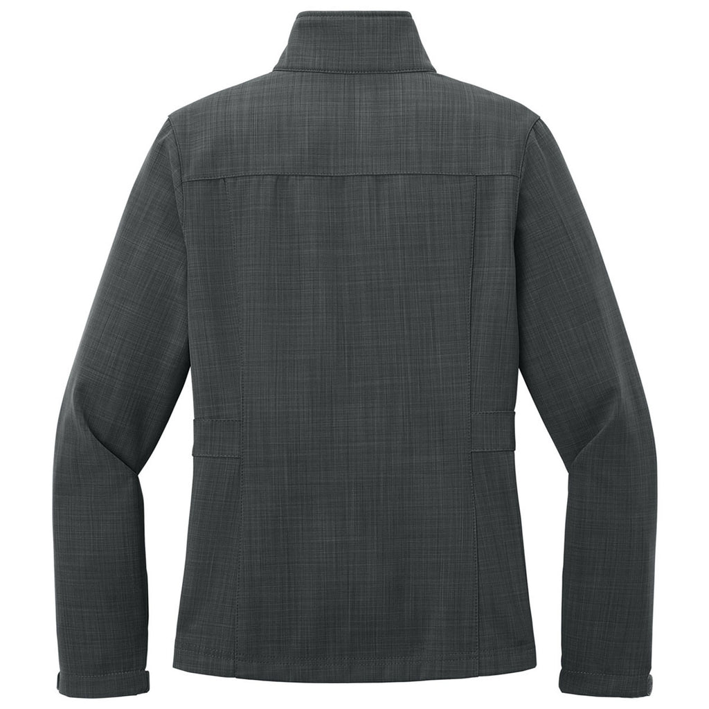Eddie Bauer Women's Grey Shaded Crosshatch Softshell Jacket