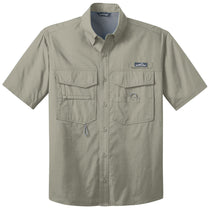 Eddie Bauer Men's Driftwood Beige S/S Fishing Shirt