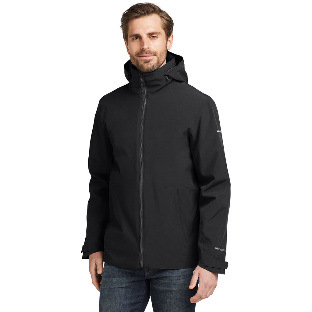 Eddie Bauer Men's Black/Storm Grey WeatherEdge 3-in-1 Jacket