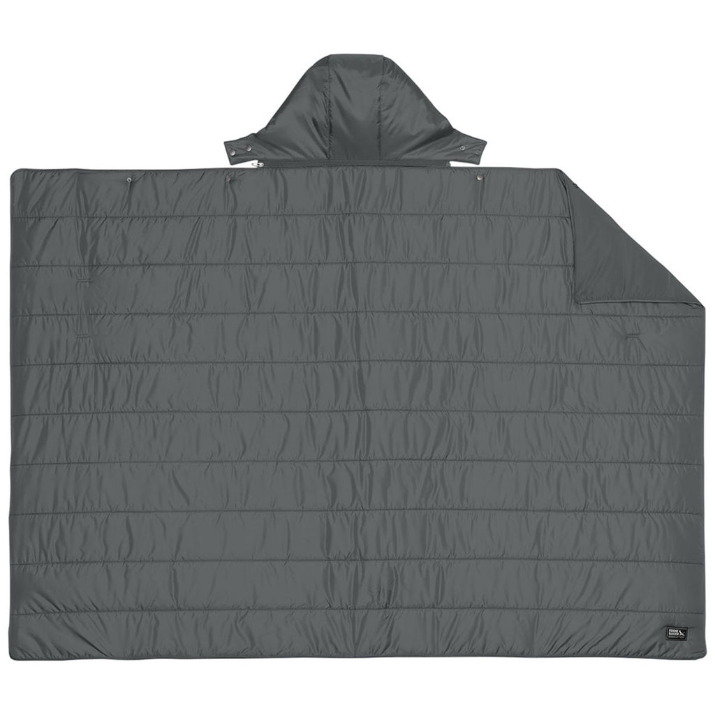 Eddie Bauer Metal Grey Puffy Camp Poncho