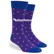 Pop Promos Purple & Blue Small Polka Dot Dress Socks