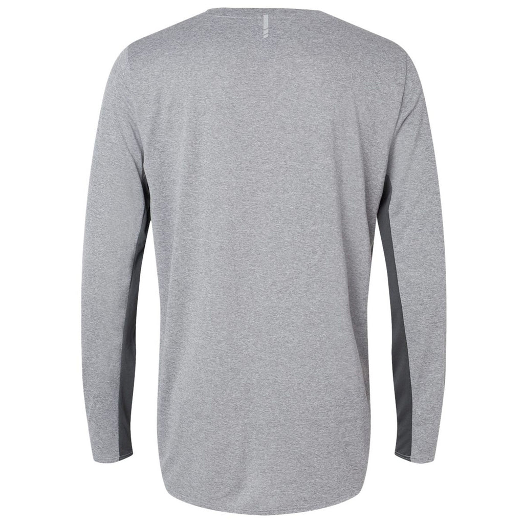 Oakley Men's New Granite Heather Team Issue Hydrolix Long Sleeve T-Shirt