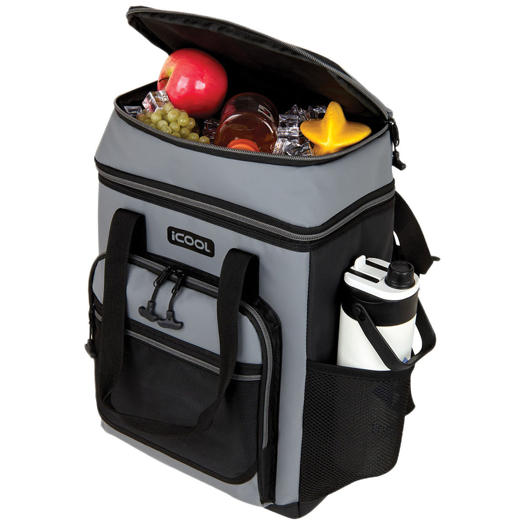 iCOOL Grey 24-Can Pinecrest Cooler Backpack