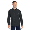 HUK Men's Black Tide Point Long Sleeve Shirt