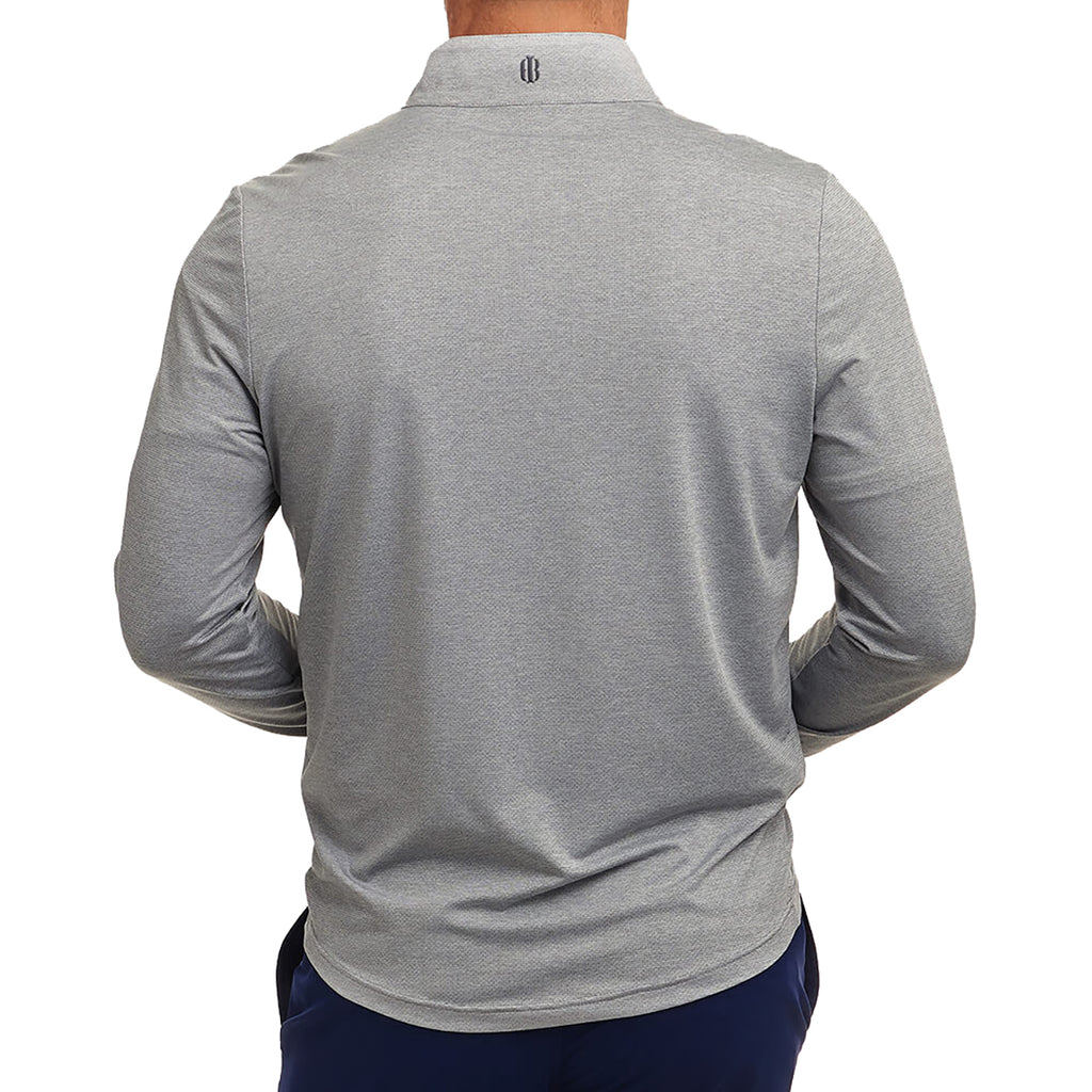 Holderness & Bourne Men's Heathered Grey The Bell Pullover