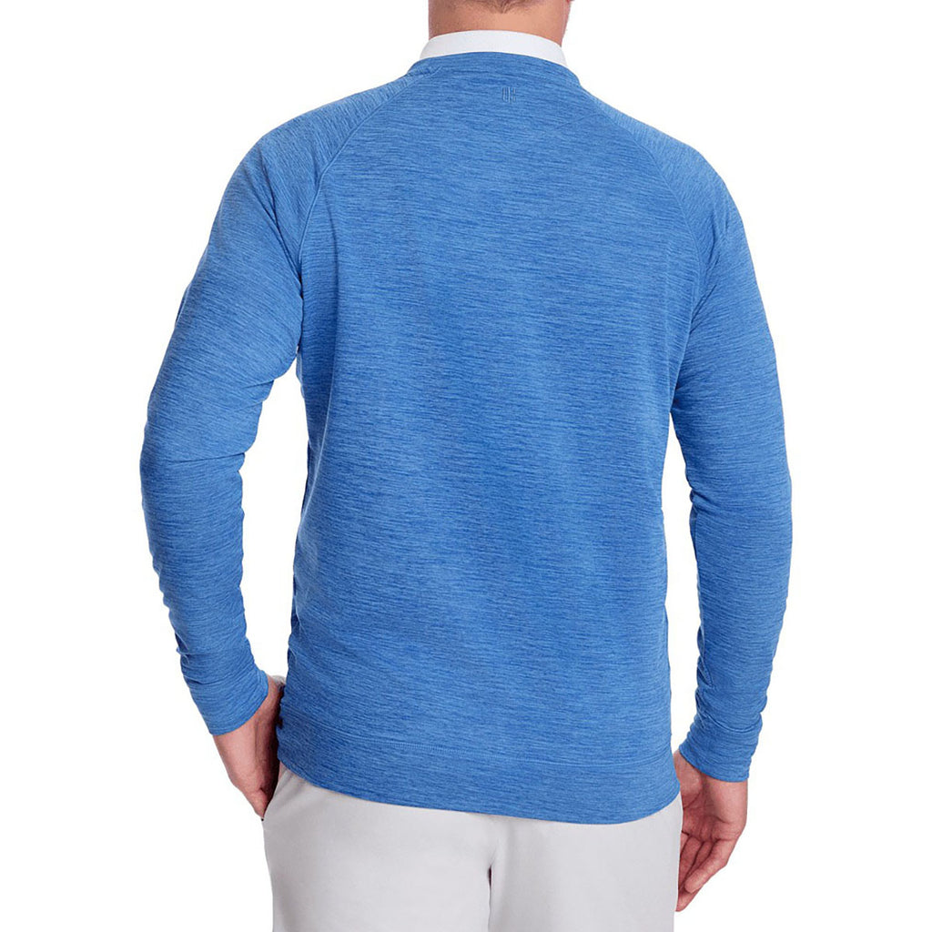 Holderness & Bourne Men's Heathered Marlin Blue The Laidlay Pullover