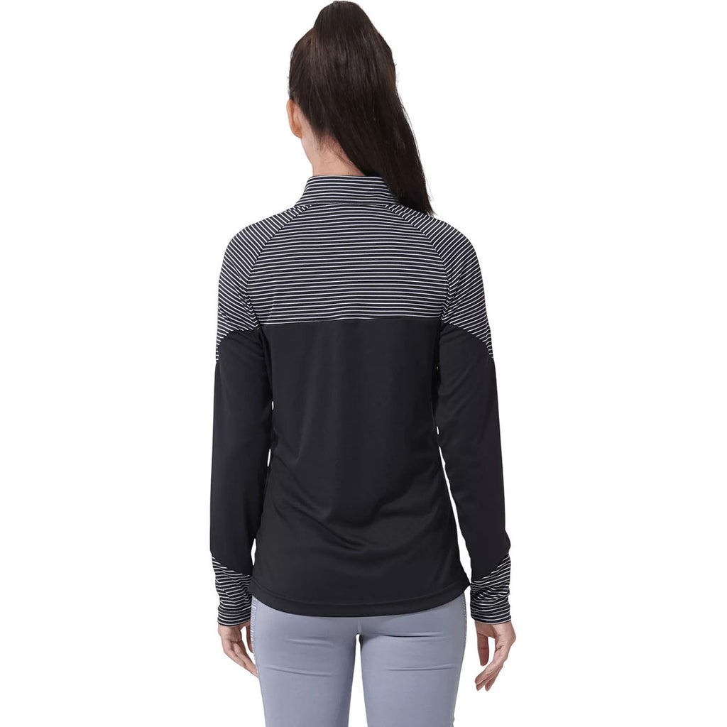 Levelwear Women's Black Classic Stripes Pullover