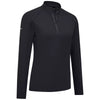Levelwear Women's Black Kinetic Midlayer Pullover