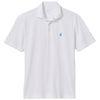 Johnnie-O Men's White Stevie Performance Mesh Polo