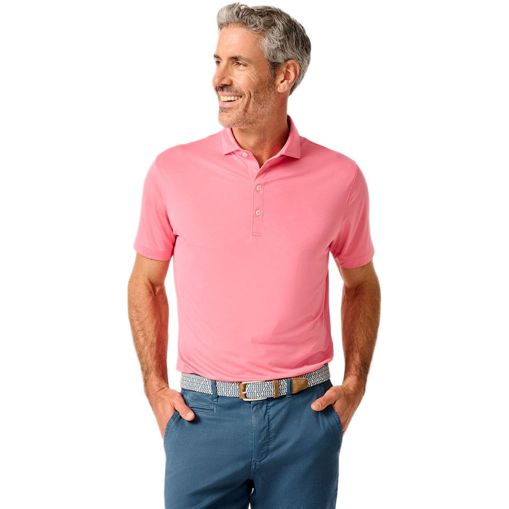 Johnnie-O Men's Azalea Birdie Solid Jersey Performance Polo