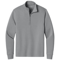 Port Authority Men's Gusty Grey Wearever Signature Double Pique 1/4-Zip