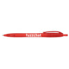 Bullet Translucent Red Cougar Retractable Ballpoint Pen