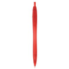 Bullet Translucent Red Cougar Retractable Ballpoint Pen