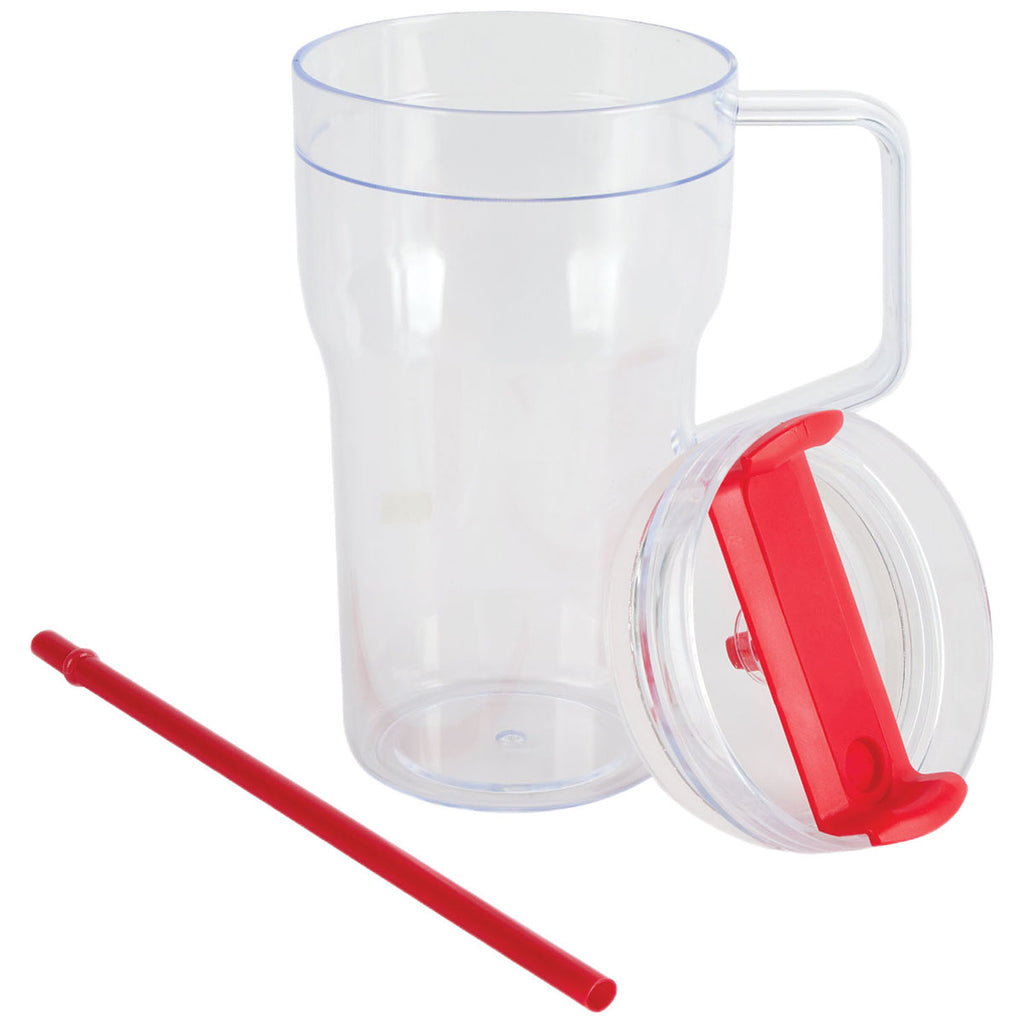Logomark Red Elliott 20 oz. Clear AS Travel Mug
