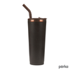 Perka Brown Barbarossa 24 oz. Recycled Steel and Coffee Grounds Tumbler