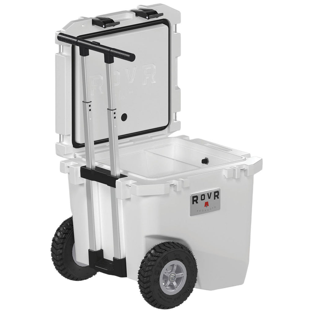 RovR White RollR 45qt Wheeled Hard Cooler