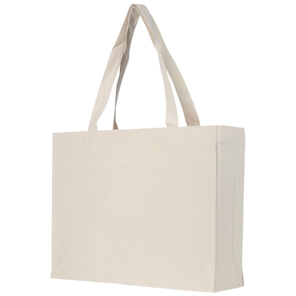 Logomark Natural Juliette 10 oz. Recycled Cotton Shopper Tote