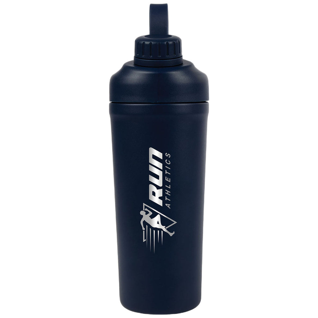 Logomark Navy Longden 26 oz. Double Wall, Stainless Steel Shaker Bottle
