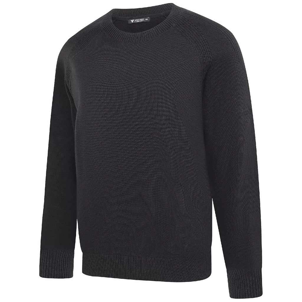 Levelwear Men's Black Fireside Sweater