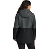 Port Authority Women's Grey Steel/Deep Black Insulated Heavy Ripstop Jacket