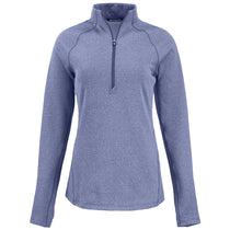 Cutter & Buck Women's Tour Blue Heather Peshastin Eco Recycled Half Zip Pullover