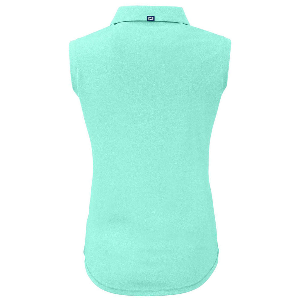 Cutter & Buck Women's Fresh Mint Forge Eco Stretch Recycled Sleeveless Polo