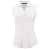 Cutter & Buck Women's White Forge Eco Stretch Recycled Sleeveless Polo