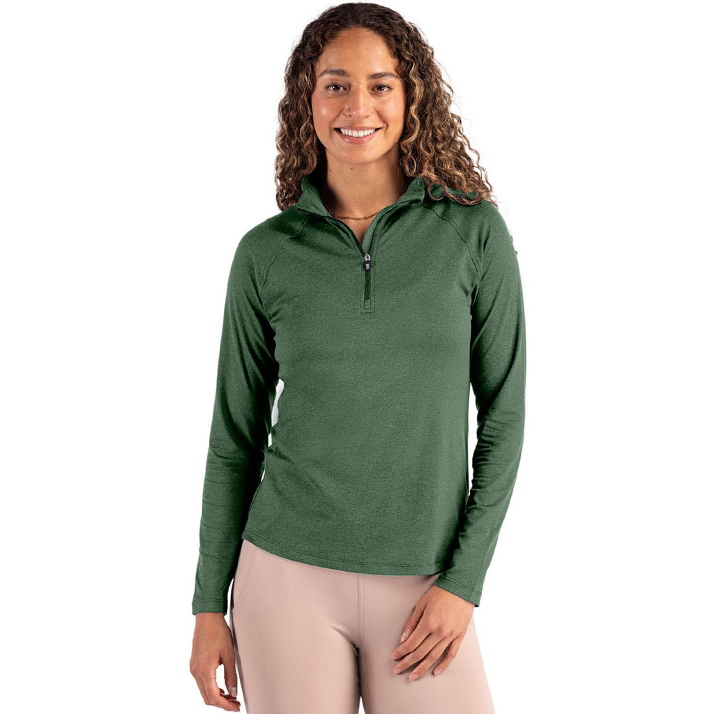 Cutter & Buck Women's Hunter Coastline Epic Comfort Recycled Quarter Zip