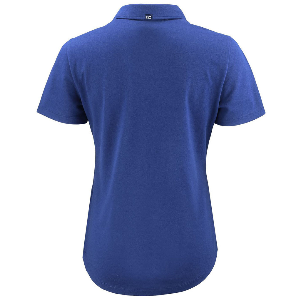 Cutter & Buck Women's Tour Blue Advantage Refresh Epic Confidence Recycled Tri-Blend Pique Polo
