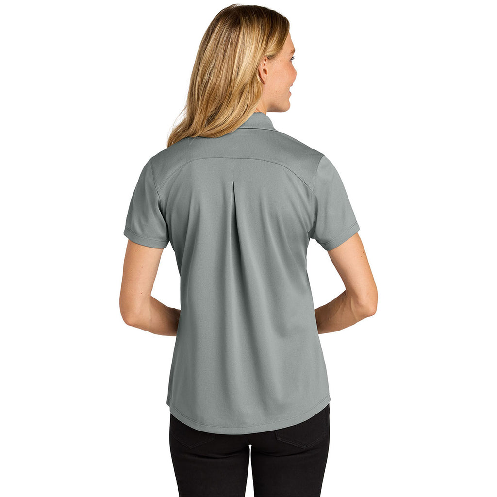 Port Authority Women's Gusty Grey Wearever Performance Pique Polo