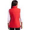 Clique Women's Red Elevation Eco Full Zip Puffer Vest