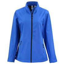 Clique Women's Royal Blue/Black Tempo Stretch Full Zip Softshell Jacket