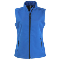Clique Women's Royal Blue/Black Tempo Stretch Full Zip Softshell Vest