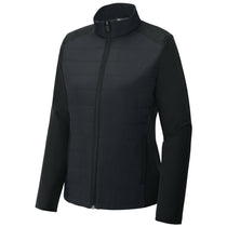Sport-Tek Women's Black Teknical Hybrid Jacket
