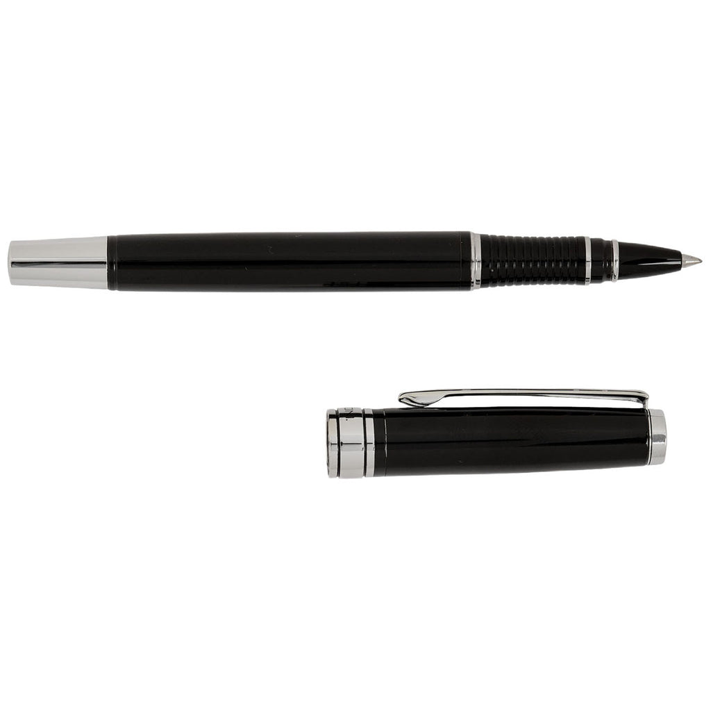 Bettoni Black Avellino Recycled Brass Cap-Off Rollerball Pen