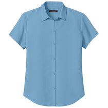 Port Authority Women's Carolina Blue Short Sleeve UV Dockside Shirt