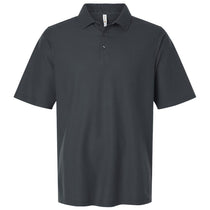 Harriton Men's Dark Charcoal Maverick CVC Pique Polo